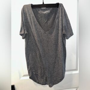 Mudd Charcoal V-Neck Tee